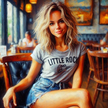 Little Rock Restaurant T-Shirt And Denim Art Collection